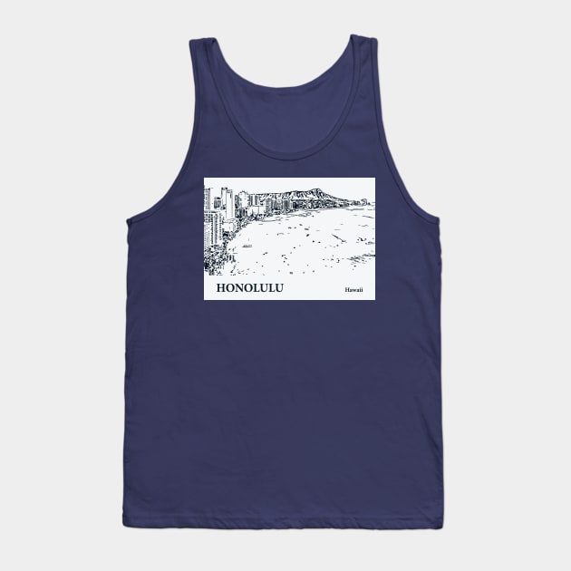 Honolulu - Hawaii Tank Top by Lakeric